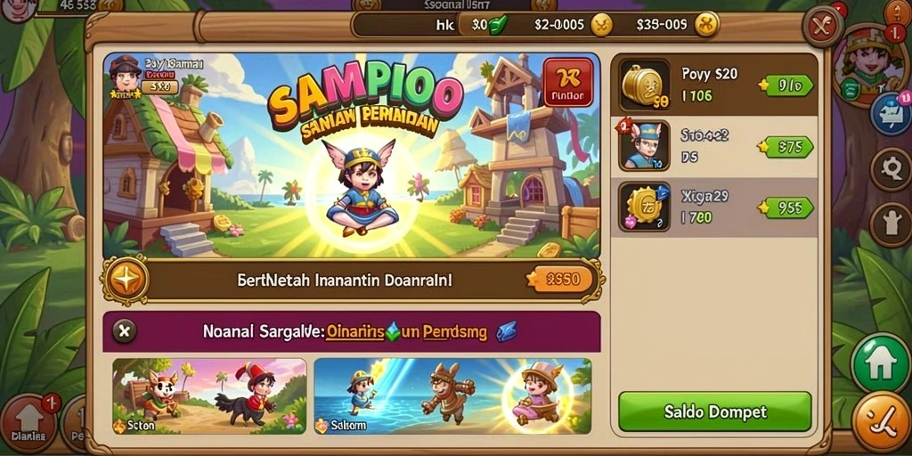 Mode permainan yang beragam dan menarik.