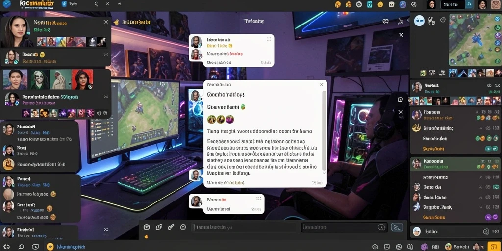 Momen berinteraksi dengan teman di dalam game.